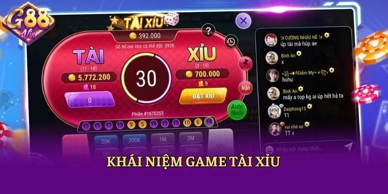 Khái niệm game tài xỉu