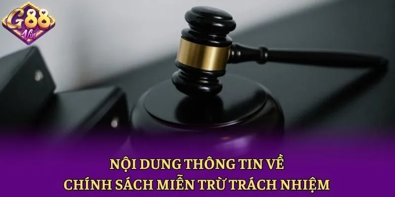Nội dung thông tin về chính sách miễn trừ trách nhiệm